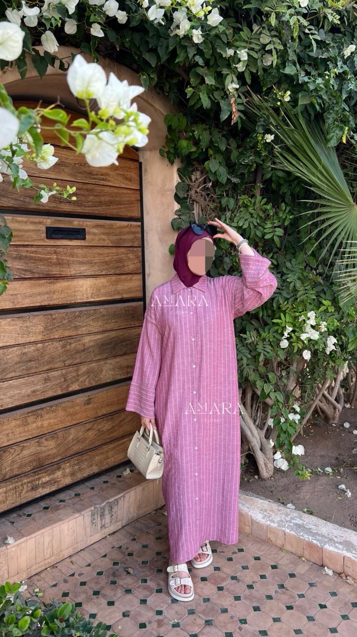 Robe chemise rayé 2