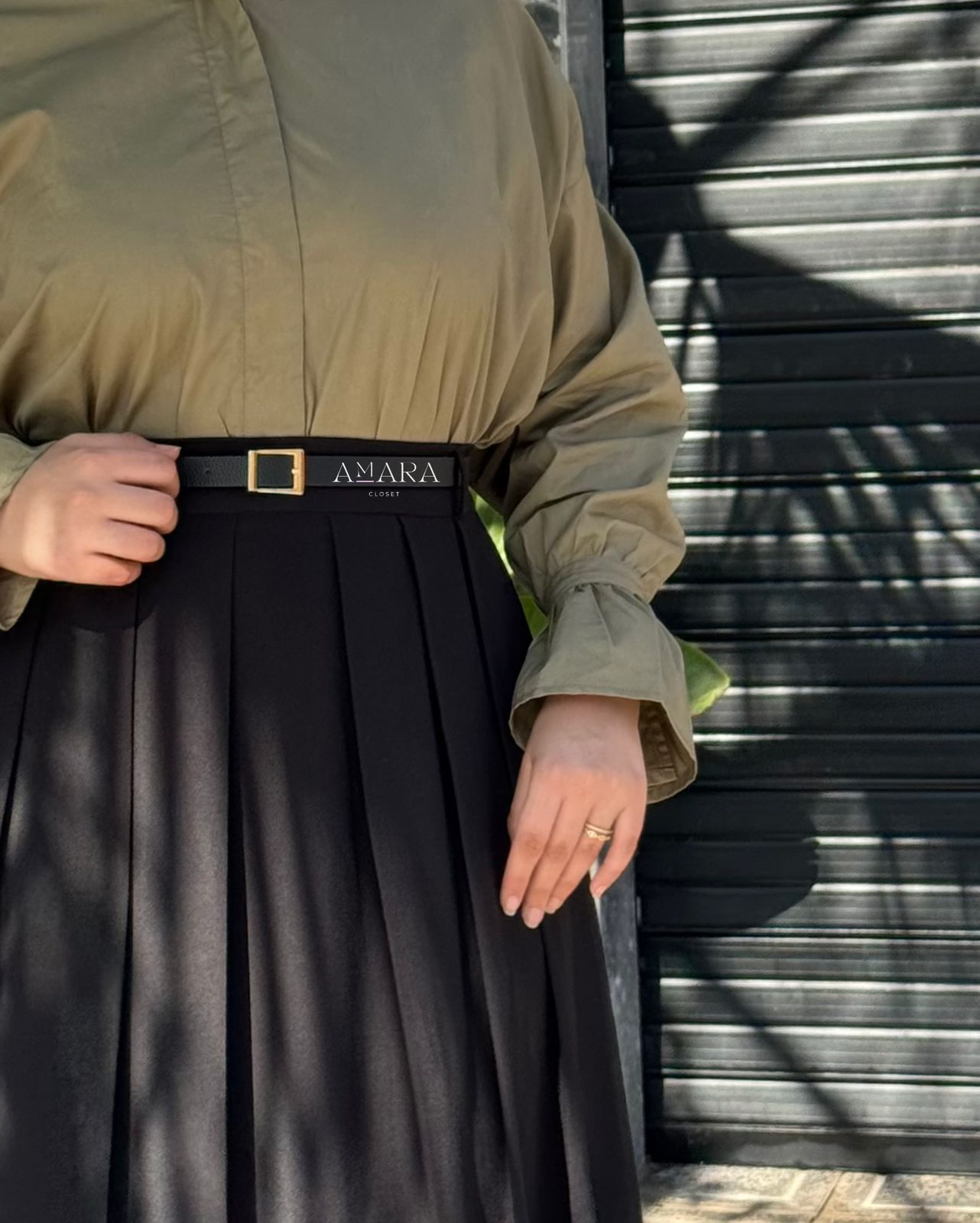 تنورة الشتاء مريحة مع قميص البوبلين لوك مثالي لهذا الموسم 4